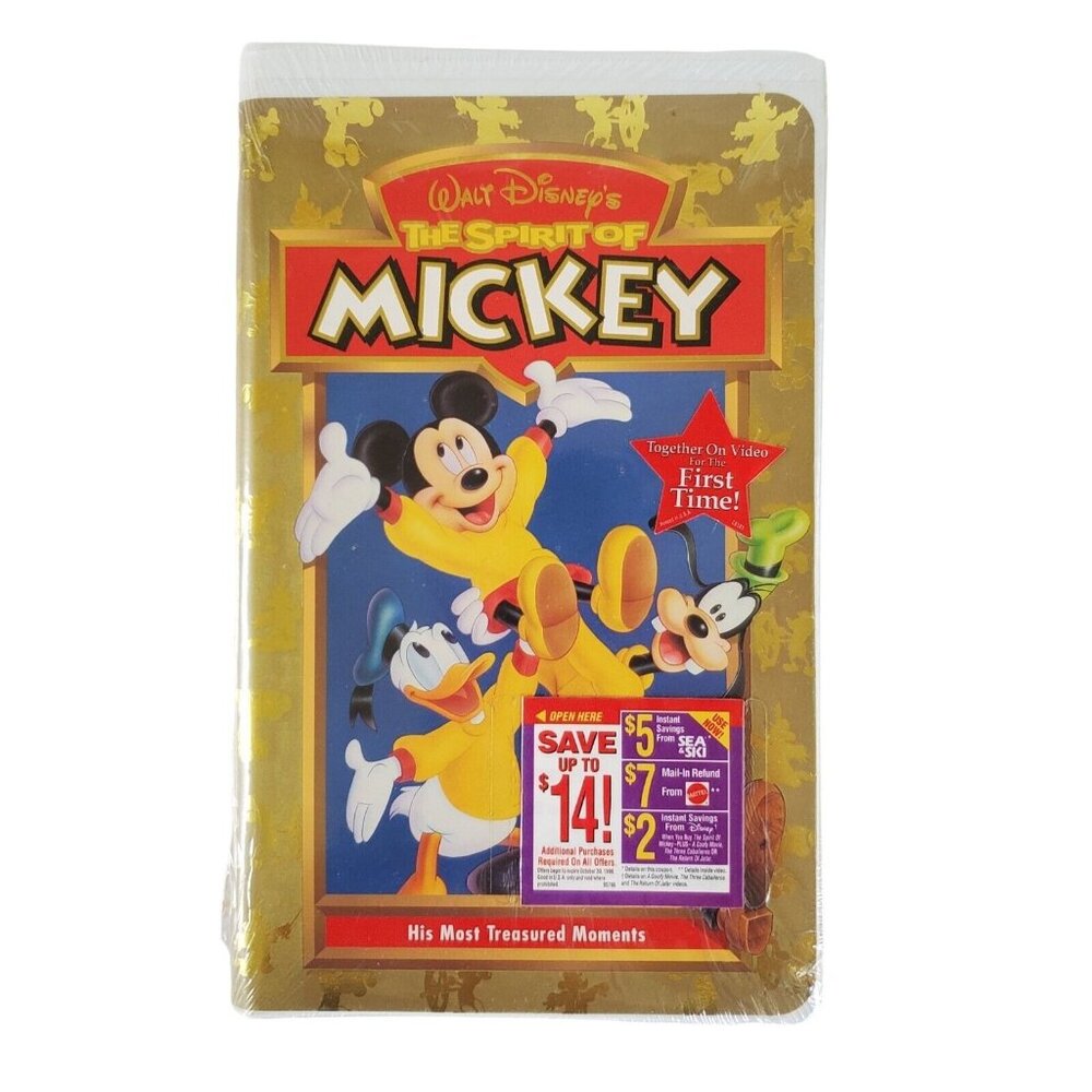 Walt Disney Spirit of Mickey VHS Clamshell Animated Cartoon Children's 10060